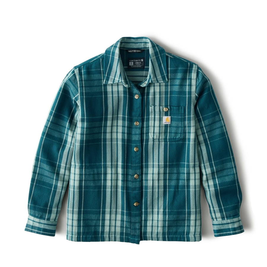 TENCEL LOOSE FIT TWILL PLAID - GREENSTONE Photo