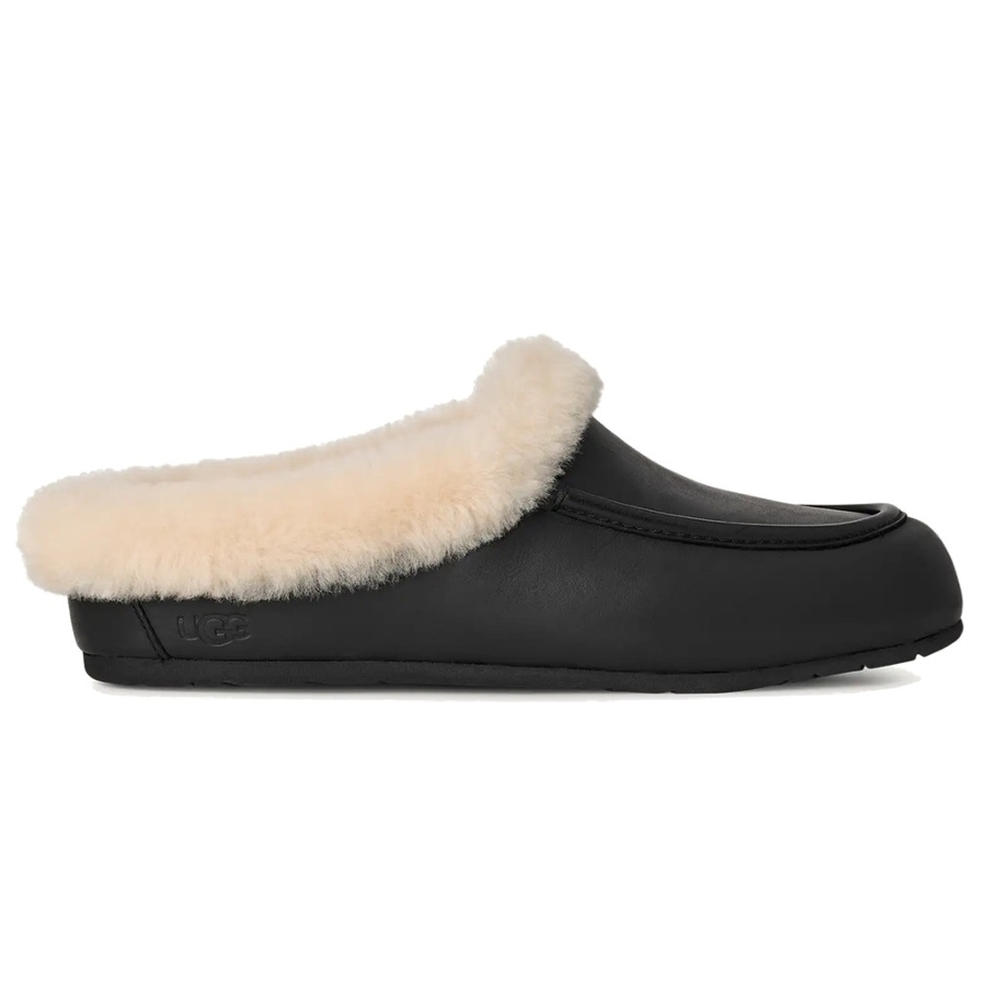 ANSLEY LEATHER MULE - BLACK Photo