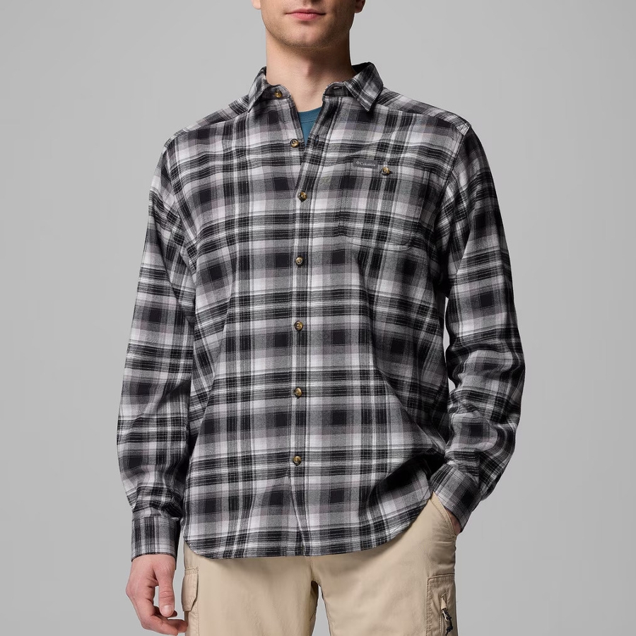 CORNELL WOODS L/S FLANNEL - BLK/GREY Photo