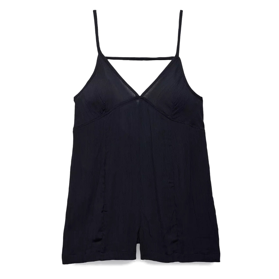 FERNIE V-NECK ROMPER - BLACK Photo