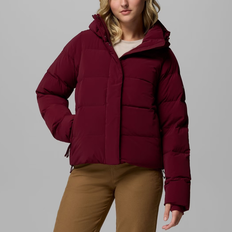 AMAZE PUFF HOODED JACKET - WINE Photo