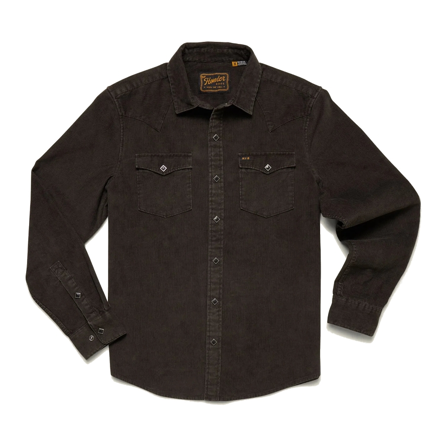 BANNING CORDUROY SNAPSHIRT - ANTIQUEBLK Photo