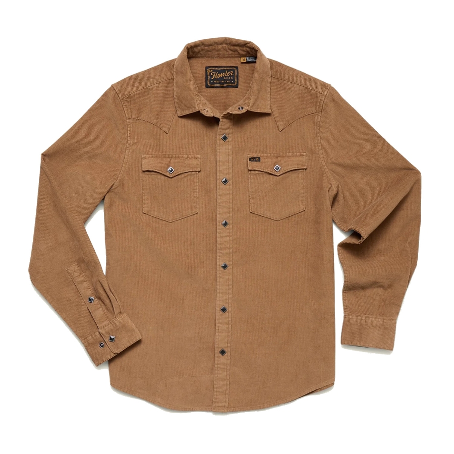 BANNING CORDUROY SNAPSHIRT - DUCK BROWN Photo