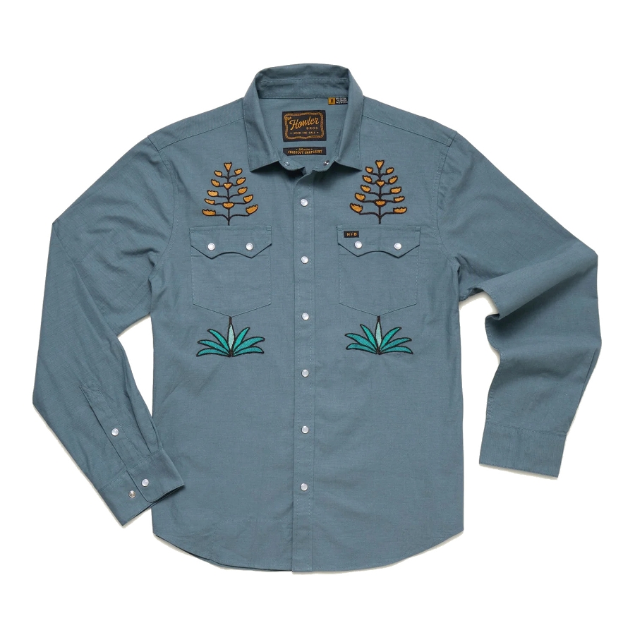 CROSSCUT DELUXE SNAPSHIRT - Blue Photo