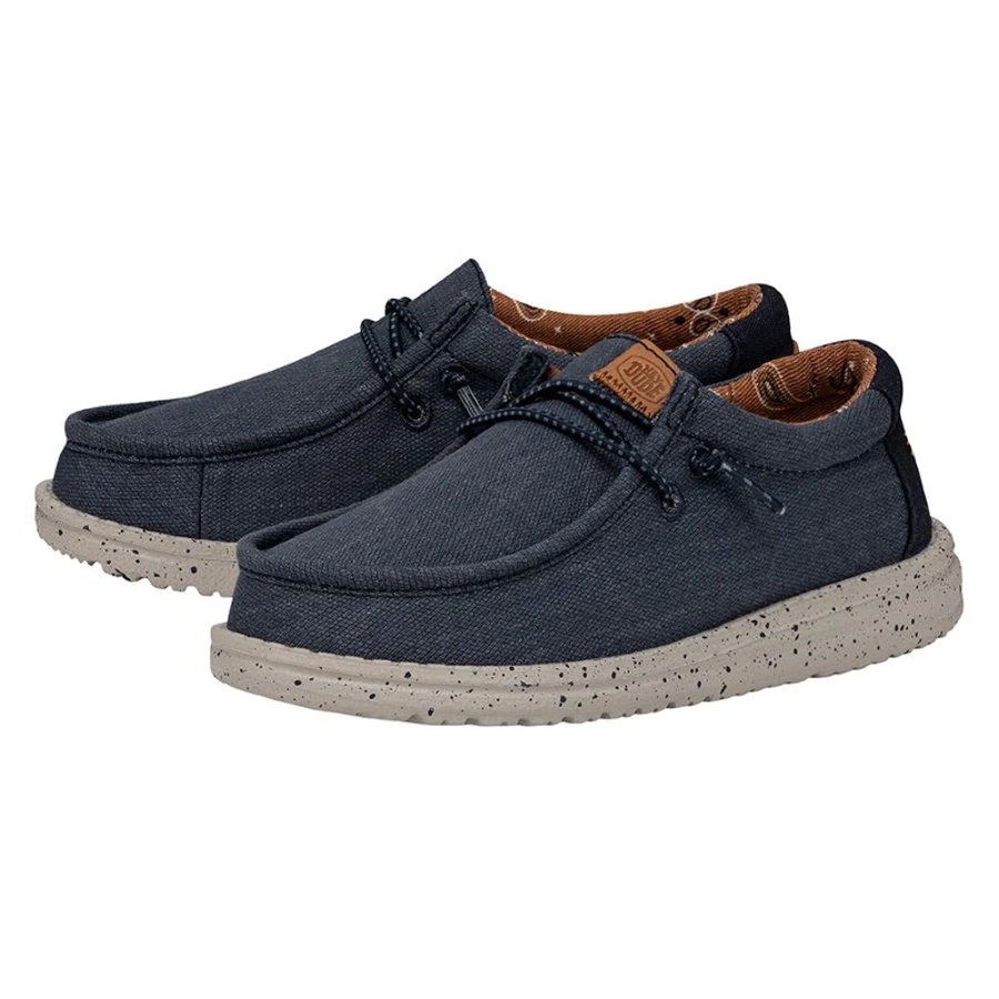 WALLY YOUTH WASHED CANVAS - NAVY Photo