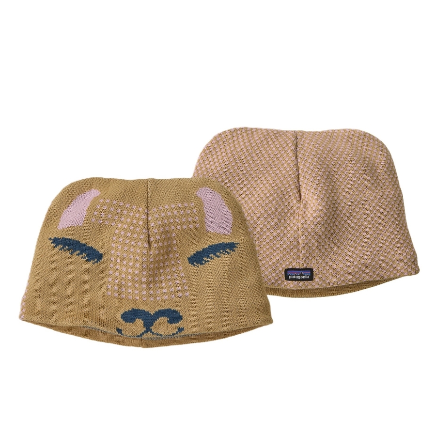 BABY ANIMAL FRIENDS BEANIE - DARK CAMEL Photo