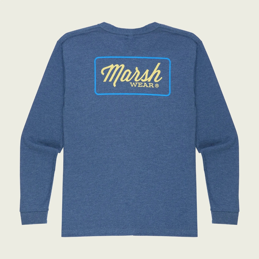 SCRIPT LS TEE - NAVY HEATH Photo