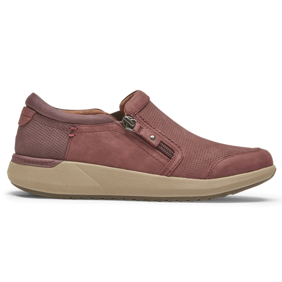 SKYLAR ZIP SLIP-ON - Red Photo