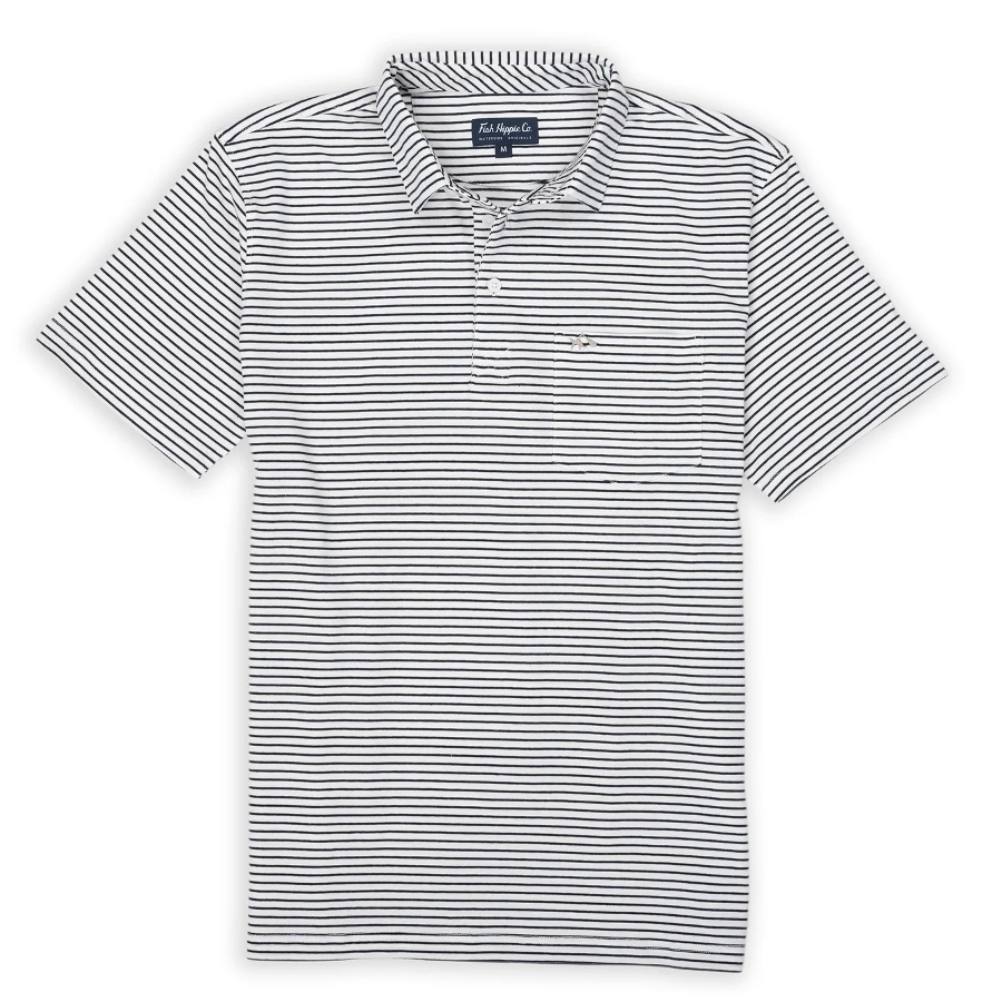 PAMLICO STRIPE POLO - MIDNIGHT Photo