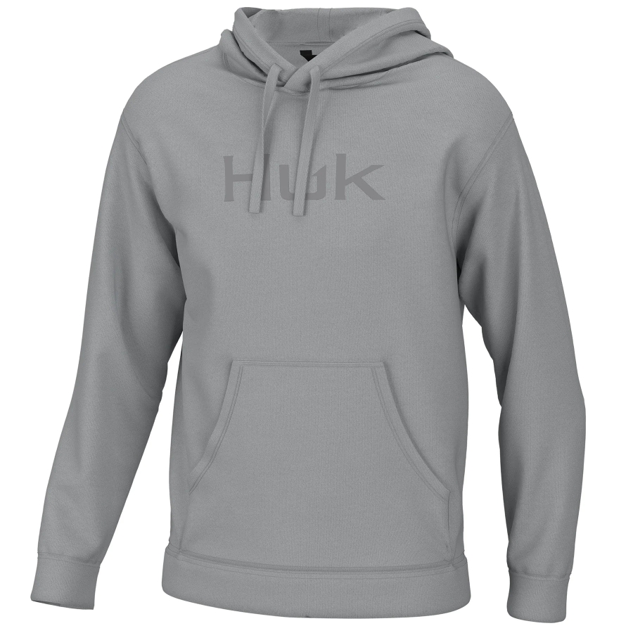 HUK YOUTH LOGO HOODIE - OYSTER Photo