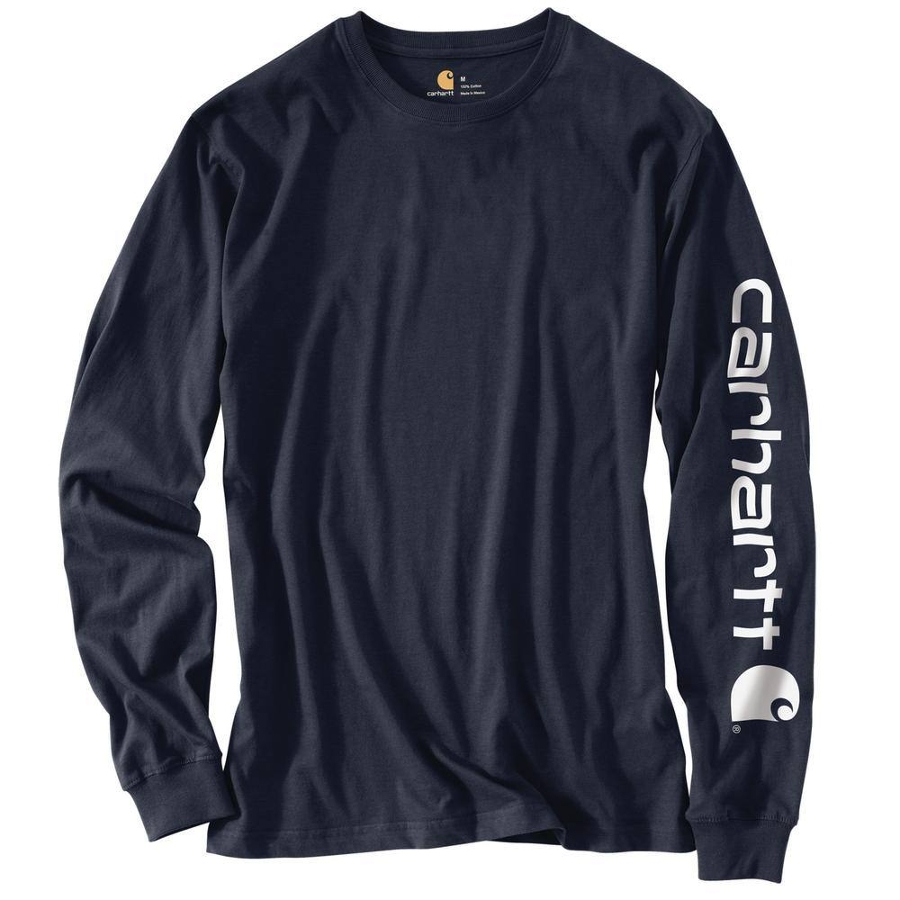 SIGNATURE SLEEVE LS - NAVY Photo