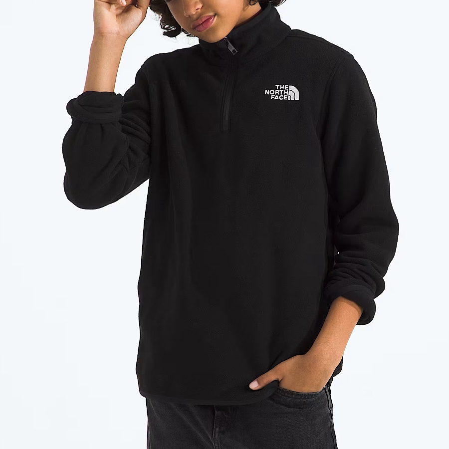GLACIER 1/4-ZIP PULLOVER - BLACK Photo