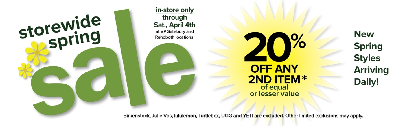 Spring Second Item Sale