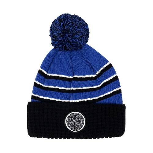 VINTAGE STRIPED BEANIE - ROYAL Photo